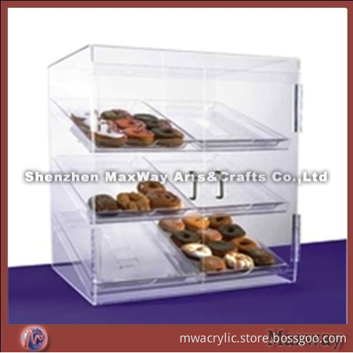 Clear High Grade Grand Acrylic/Perspex Bakery/Cake/Food Case/Cabinet with Doors
